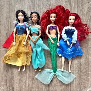 Disney Princess Dolls Lot Articulated